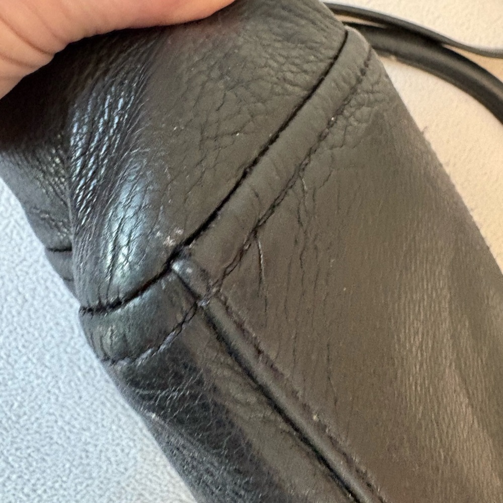 Kate Spade Black Leather Crossbody Satchel - Picture 9 of 16